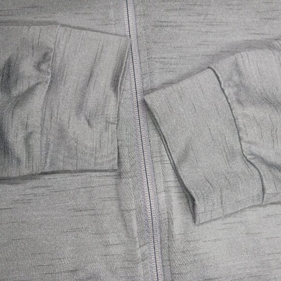 Nike Yoga Full Zip Hoodie Jacket Mens L Static Gray Dri-fit Lightweight Lounge - Picture 6 of 10